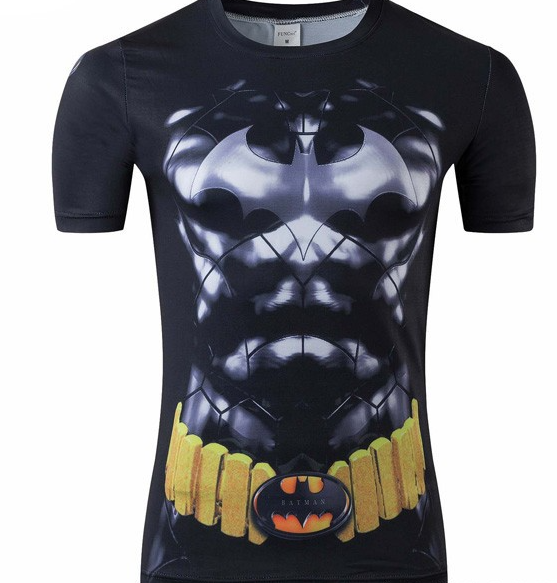 Batman Gym Shirt Detail
