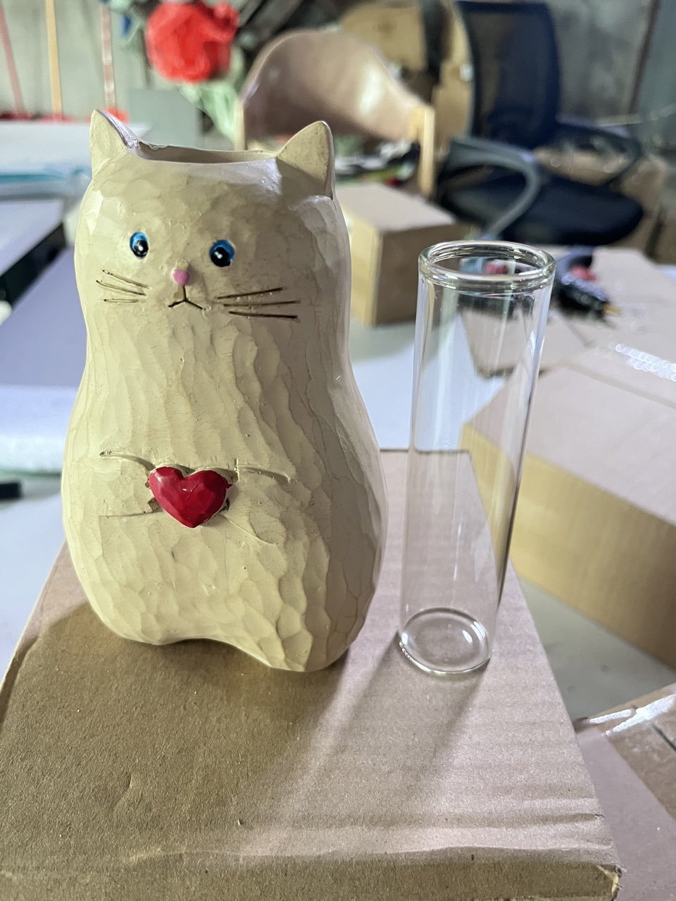 Handmade Cat Vase Image 3