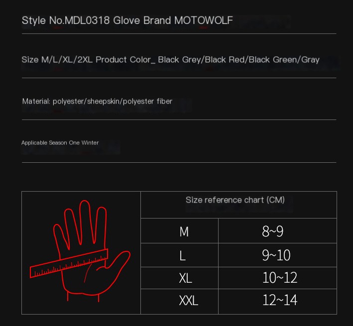 Waterproof Motorcycle Gloves