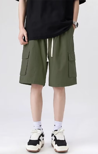 Hip-Hop Cargo Shorts Image 1