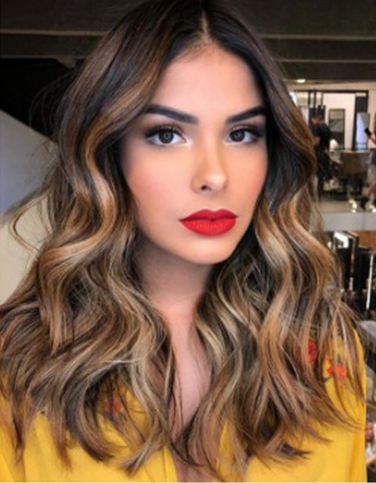 Medium Long Curly Hair Wig