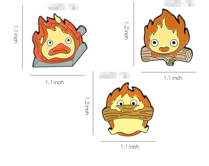 Calcifer Enamel Pin 1