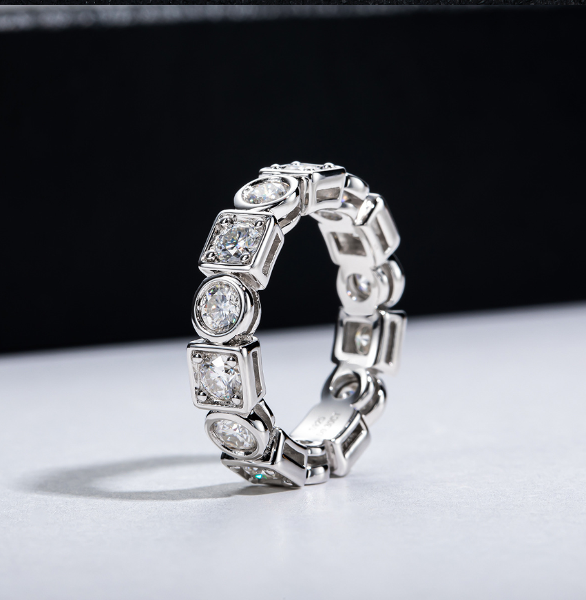 Eternity Moissanite Ring Image 3