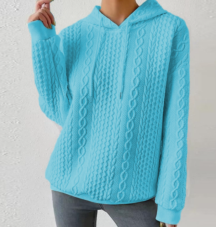 Hoodie in Light Blue