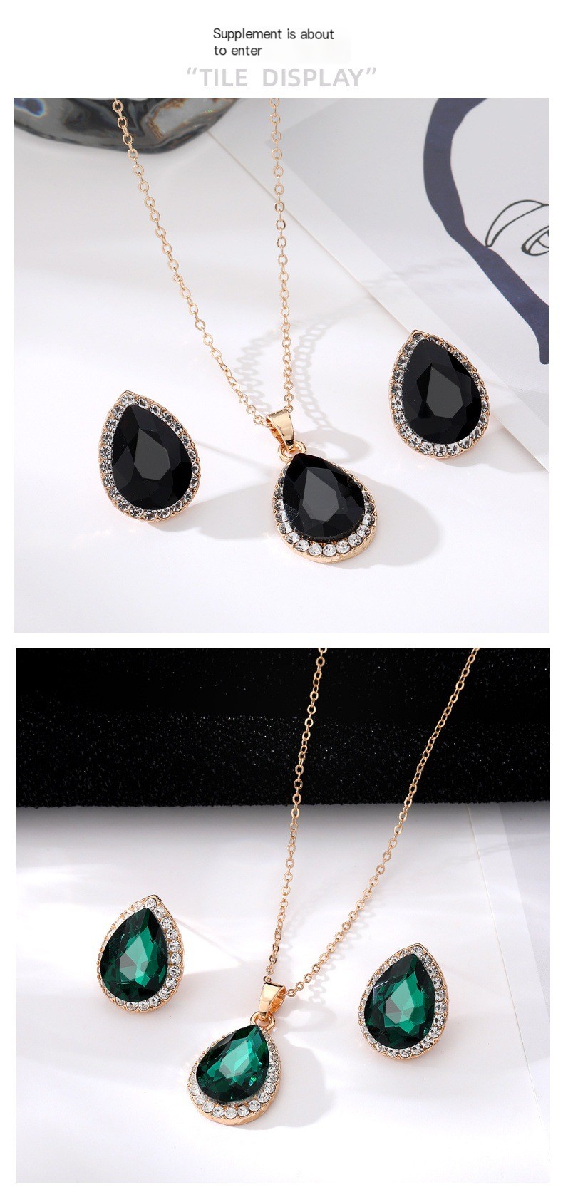 Trendy Necklace and Earrings