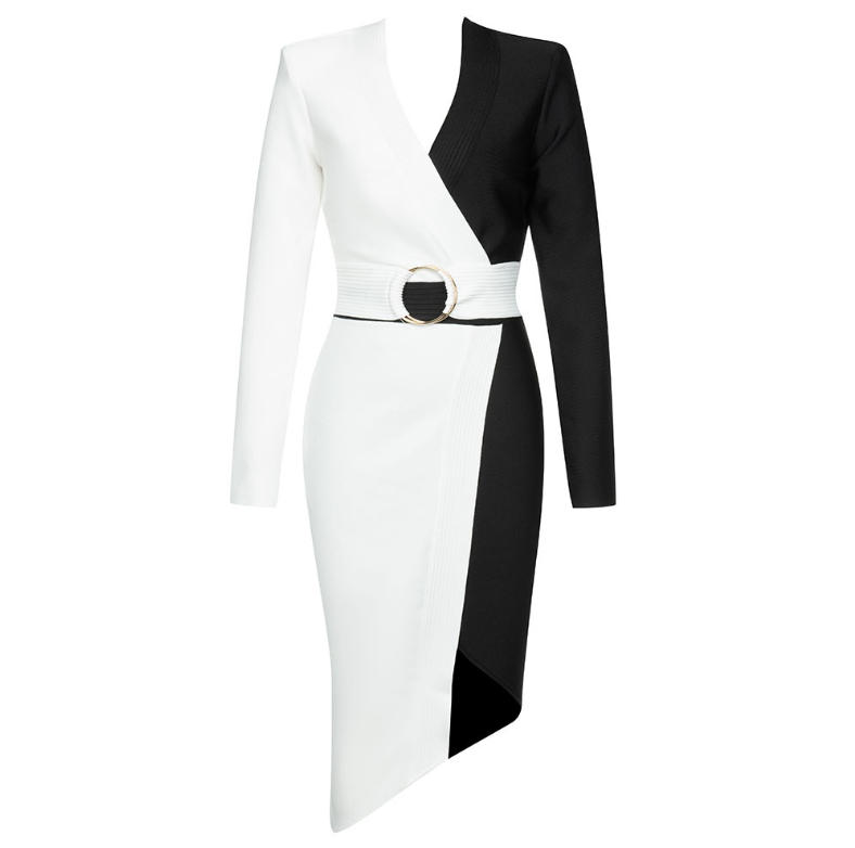 Color Block Dress Image 2