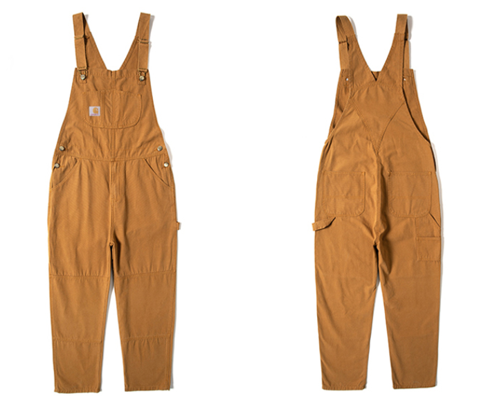 Zipper Pocket Suspender Trousers 2