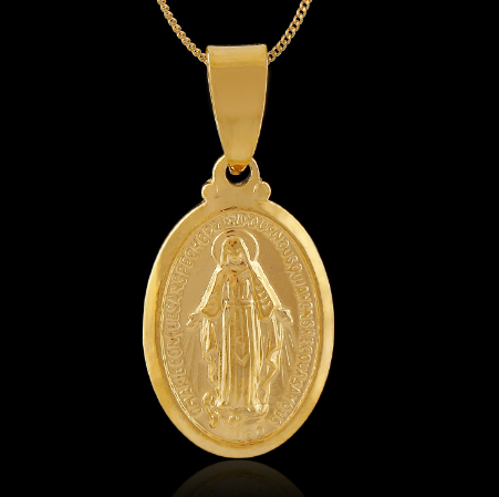 Virgin Mary Pendant Necklace