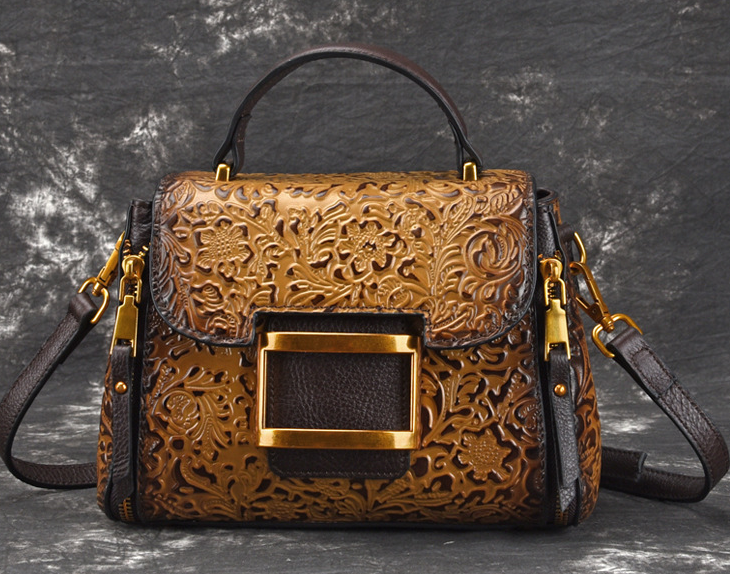 Retro Leather Backpack Image 1