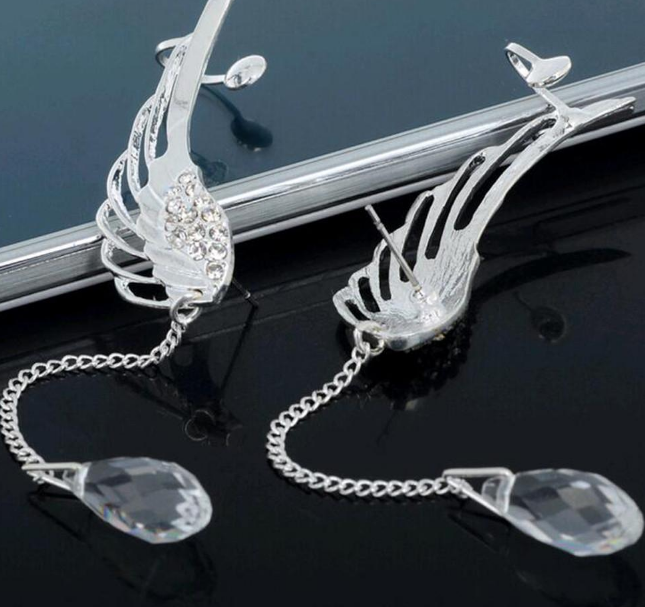 Angel Wings Tassel Earrings