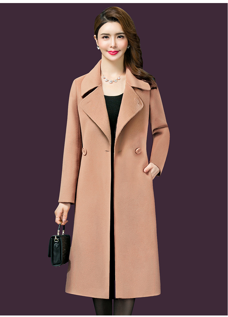 Women's Woolen Coat Image 3