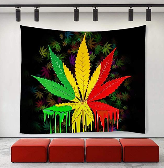 Reglasta Hemp Leaf Tapestry 2