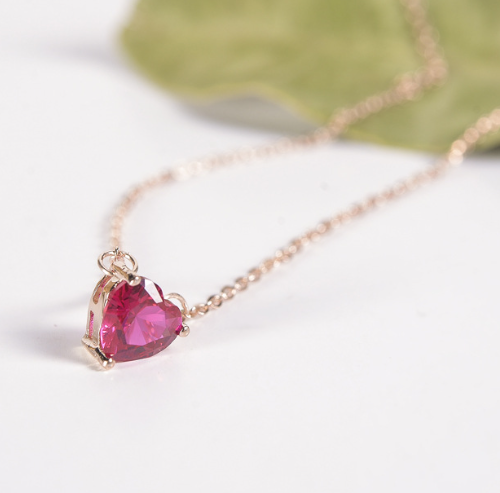 Rose Gold Heart Necklace