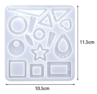 Geometric Earring Pendant Mold