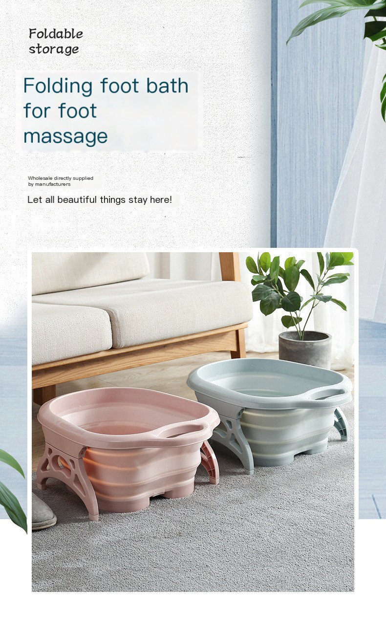 Folding Foot Bath in use