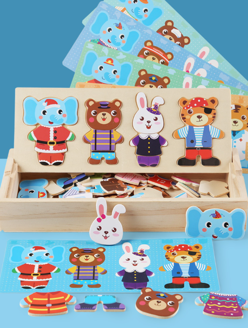 Animal Dress Up Puzzle Image 2