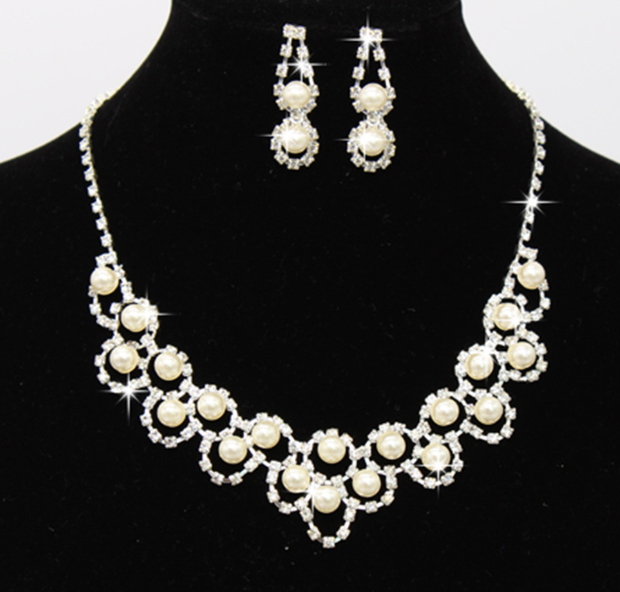 Water Diamond Bride Jewelry Set