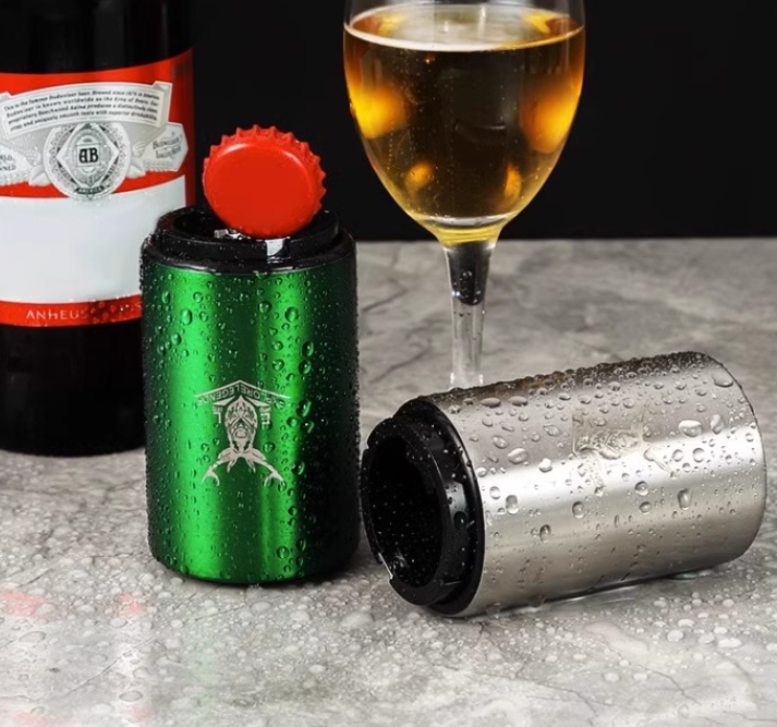 Black and Silver Bottle Openers