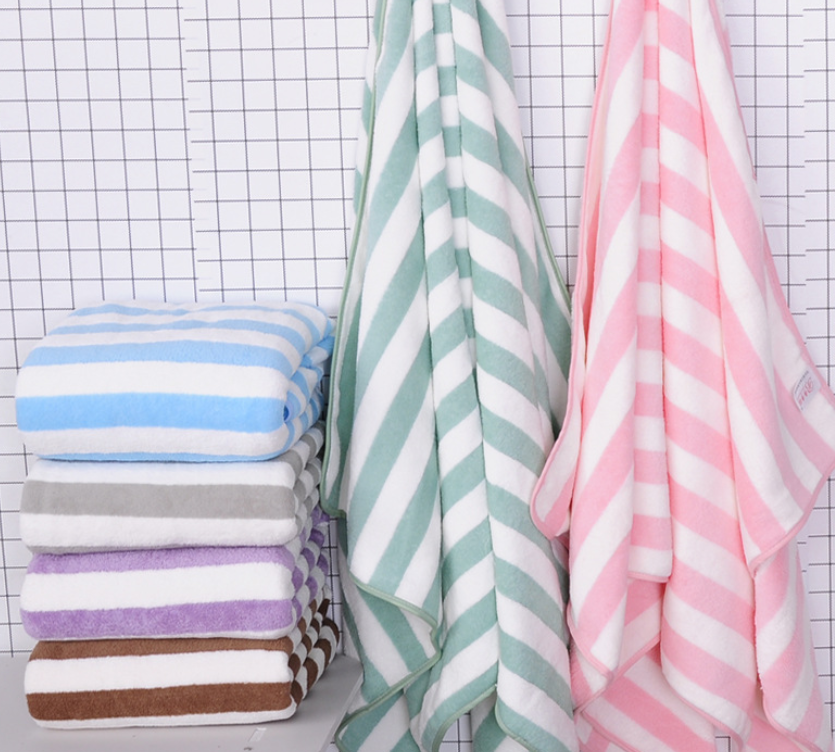 Coral Velvet Bath Towels