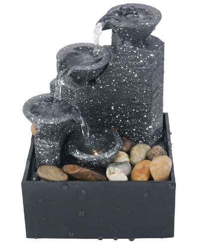 Small fountain to attract wealth and make money, flowing water ornaments, landscape decorations, craft gifts image