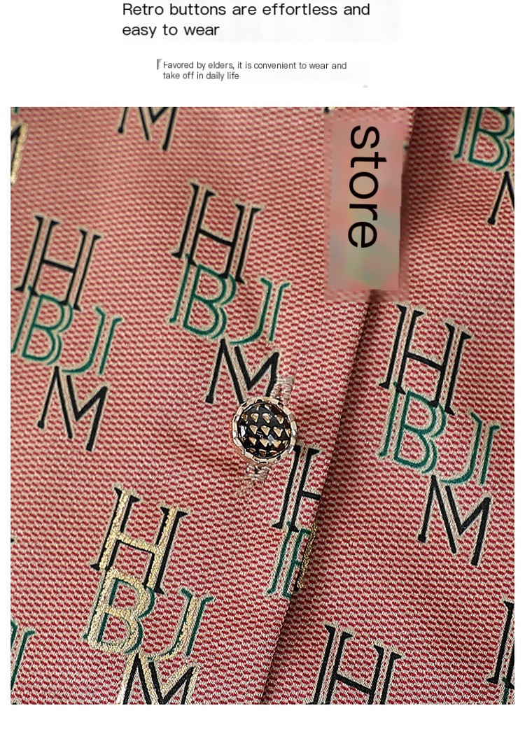 Middle-aged and elderly spring clothing seven-sleeve shirt mother thin top coat 60-year-old 70-year-old grandmother fashion clothes for the elderly