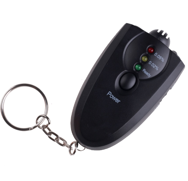 Breathalyzer in use