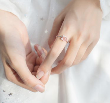 s925 silver cat ring
