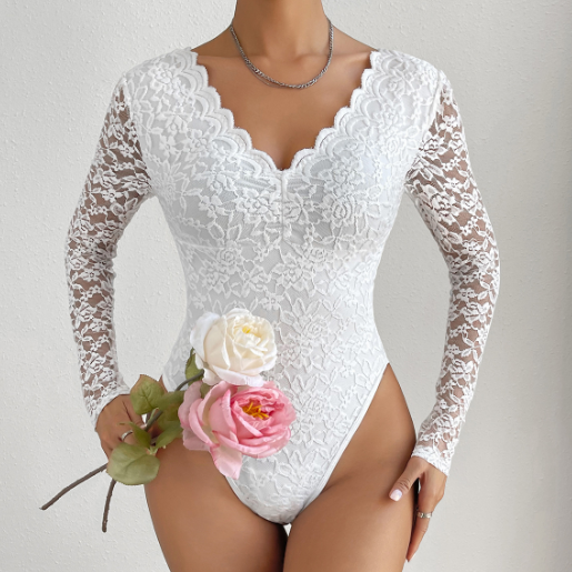 Lace Jumpsuit Back View