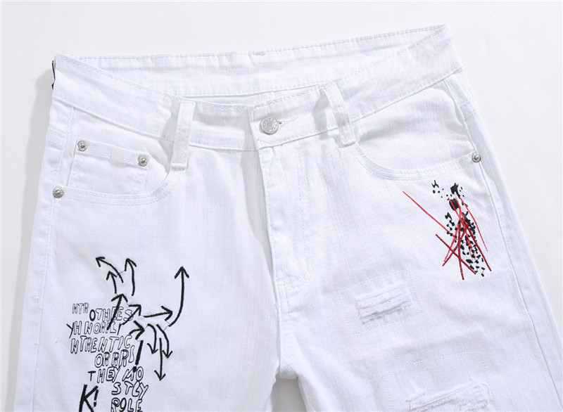 Back View of Denim Pants