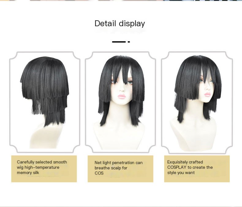 Demon Slayer Cosplay Wig Image 3
