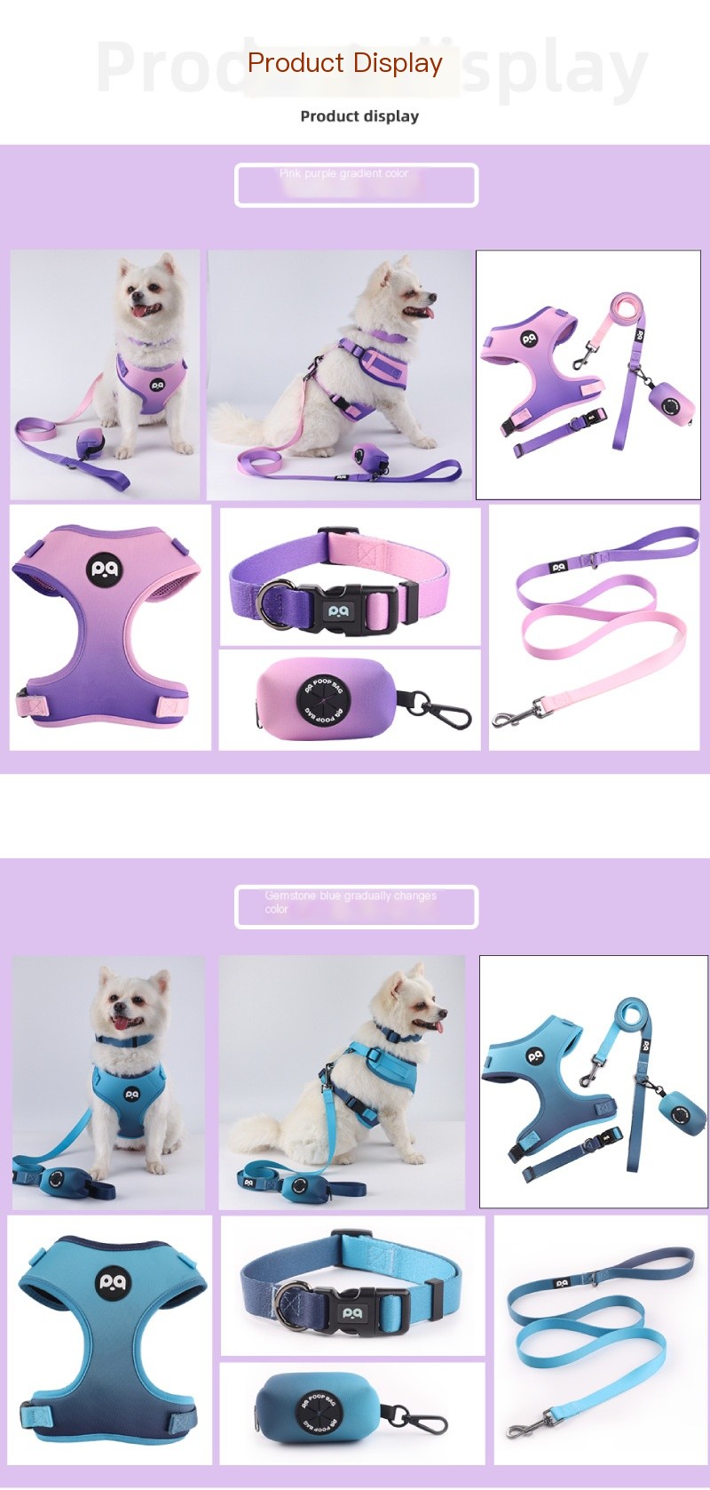 Pet Dog Hand Holding Rope Strap Suit - Daisy Pink