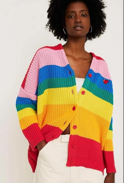 Rainbow Stripe Cardigan image 4