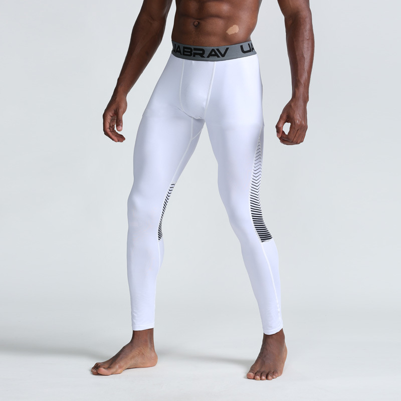 White Men's Compression Pants