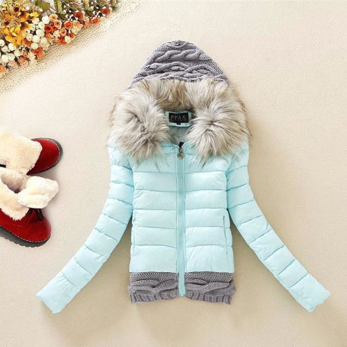 Knitted Patchwork Cotton Jacket - Image 3