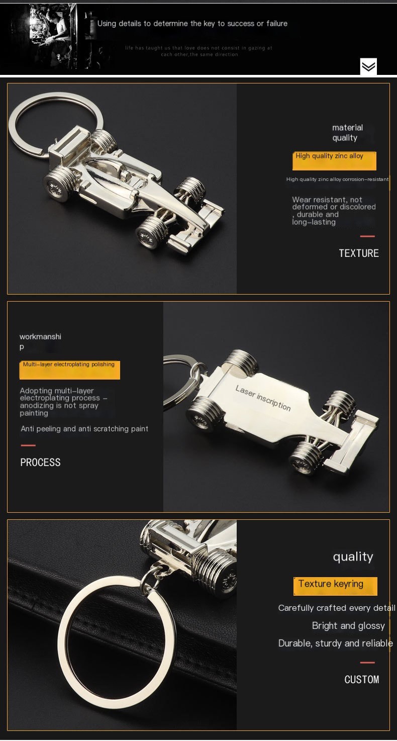 F1 Racing Keychain