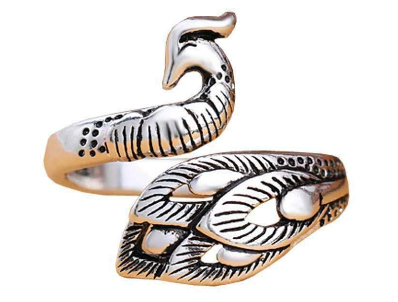 Anillo de pavo real vintage, imagen 3