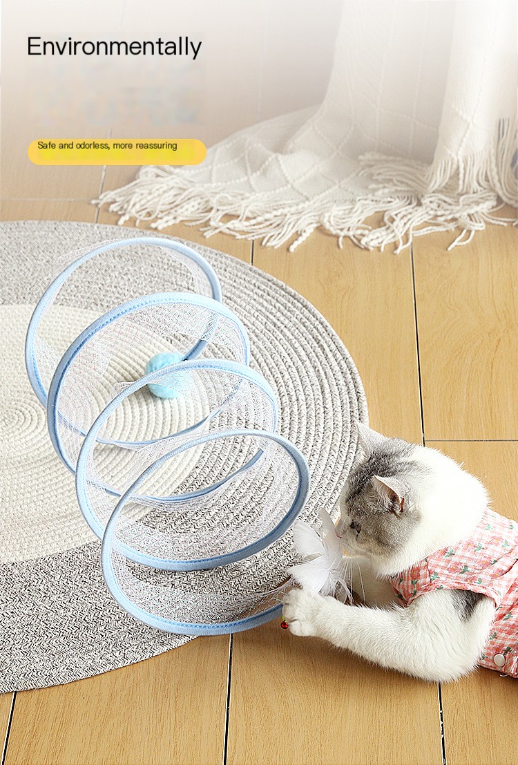 Cat Tunnel Sisal Ball Feather
