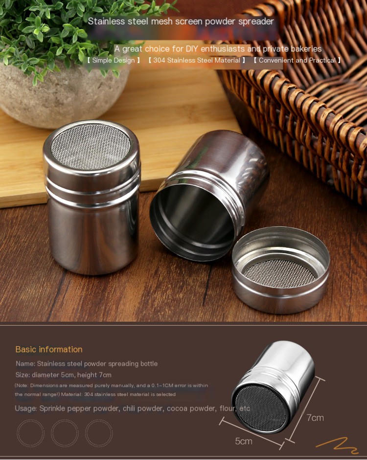 Stainless Steel Powder Sprinkler