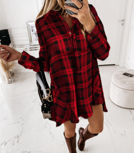 Styling options for plaid shirt dress