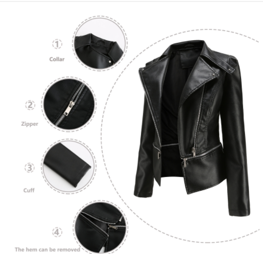 Motorcycle Leather Jacket Image 1