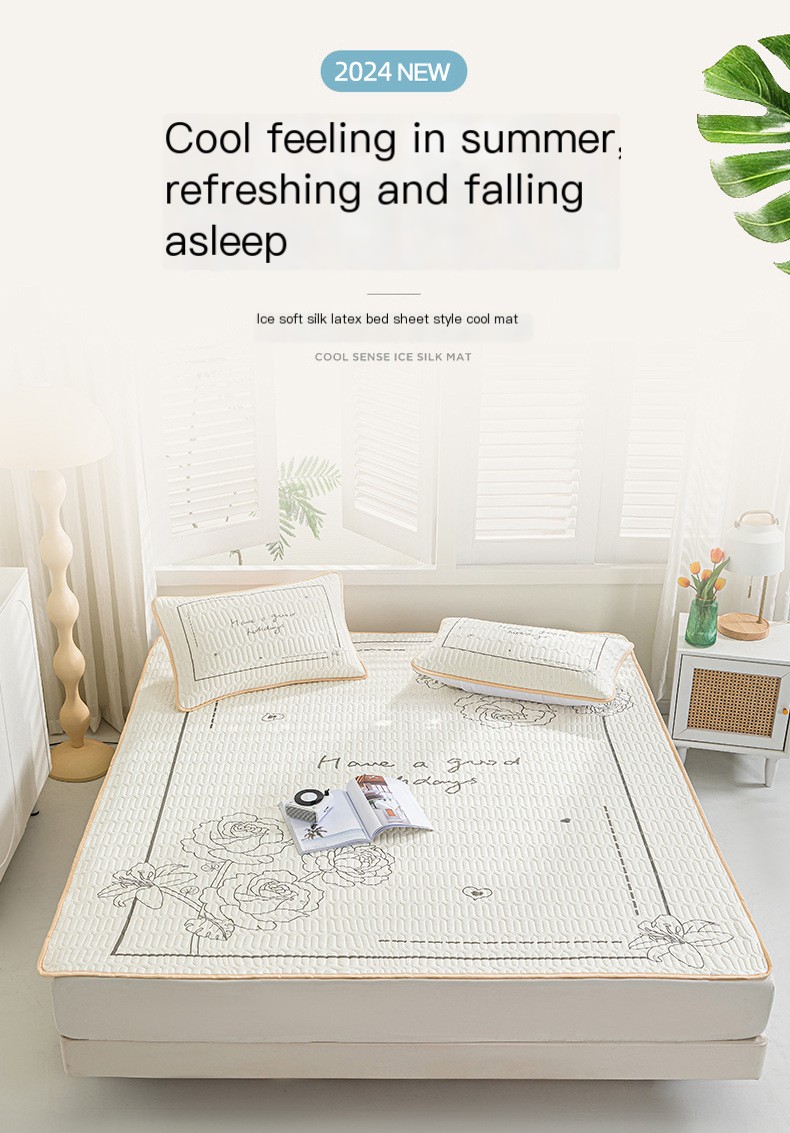 Thai Latex Cooling Mattress Protector Presentation
