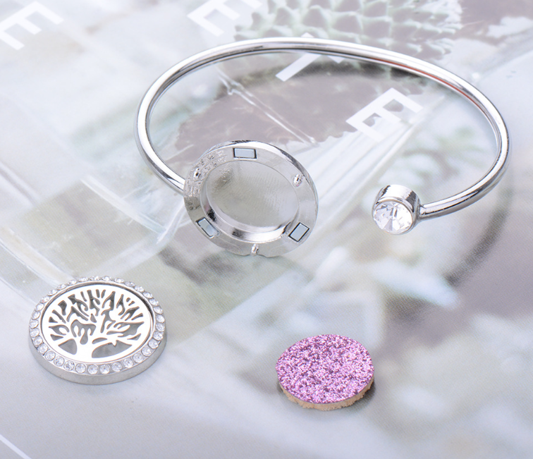 Aromatherapy Stainless Steel Bracelet
