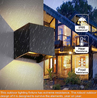 Smart LED Wall Light in use