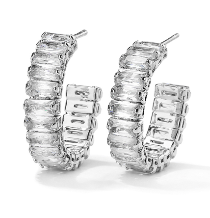 Rulas Earrings in White Gold
