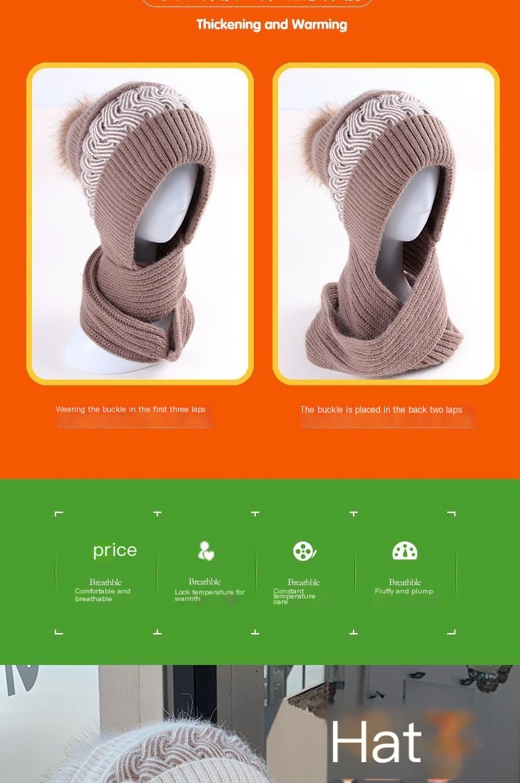 Winter Hat and Scarf Set