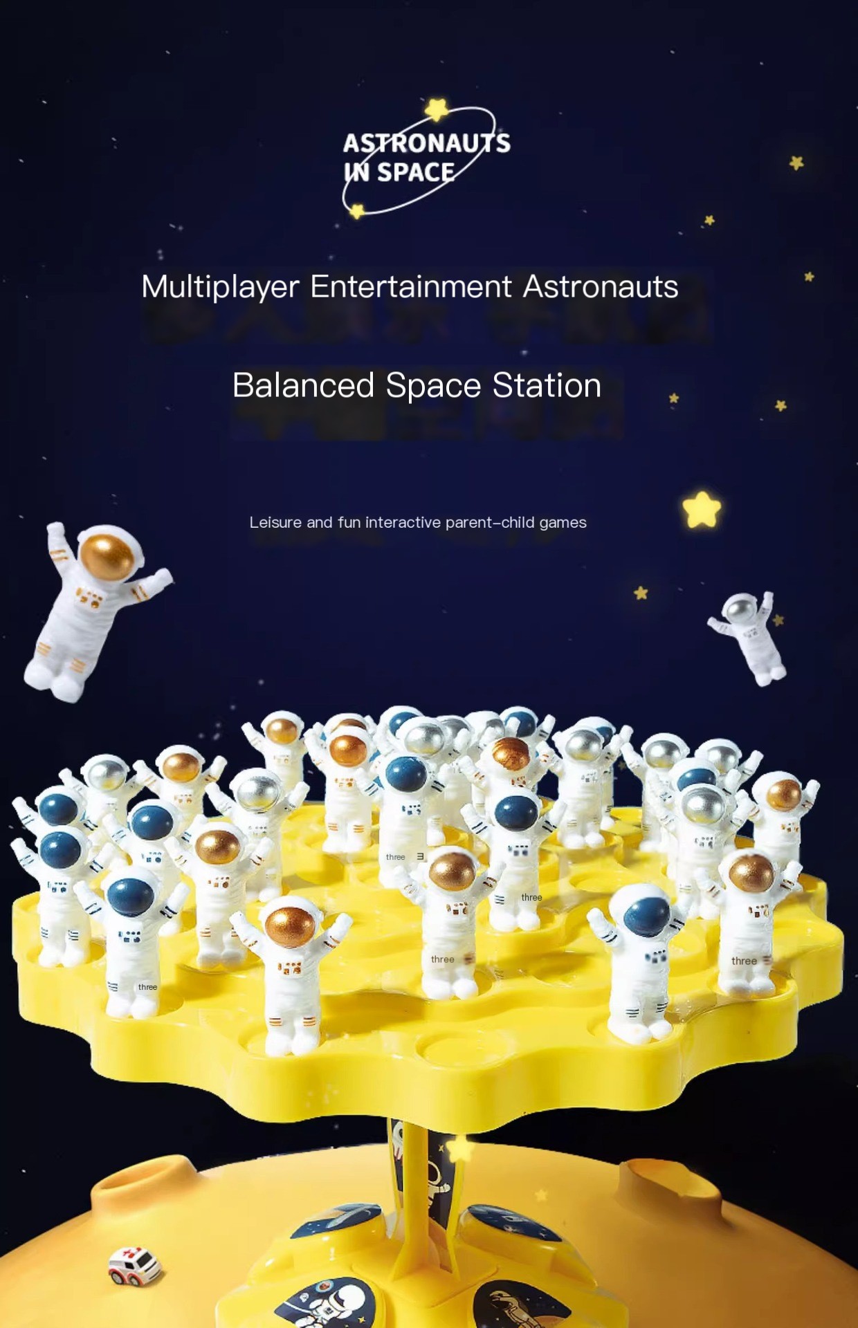Astronautbalansspel - Färgglad design