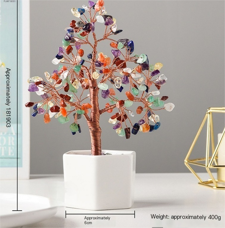 Natural Crystal Potted Tree