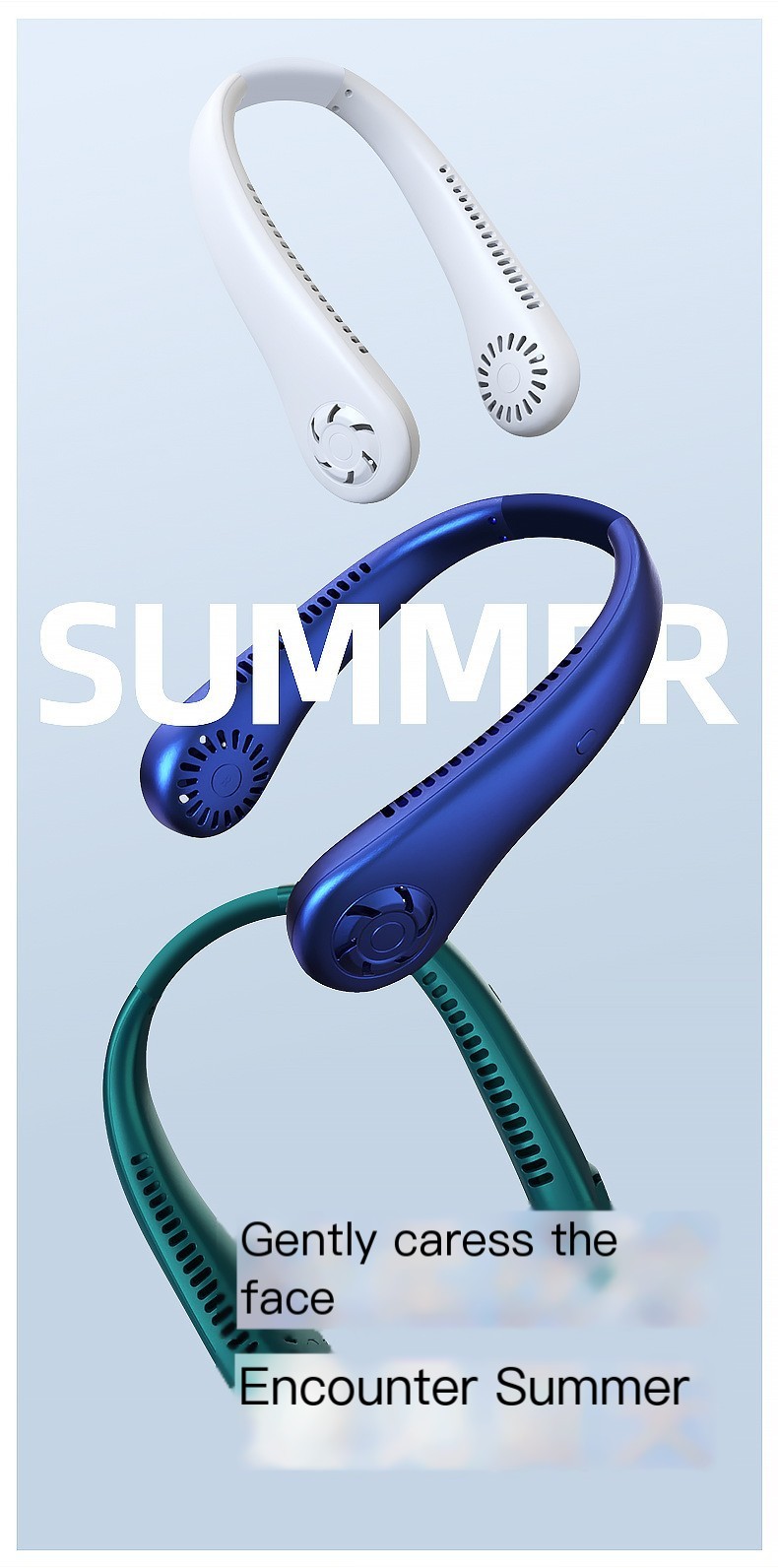 Ice Blue Fan