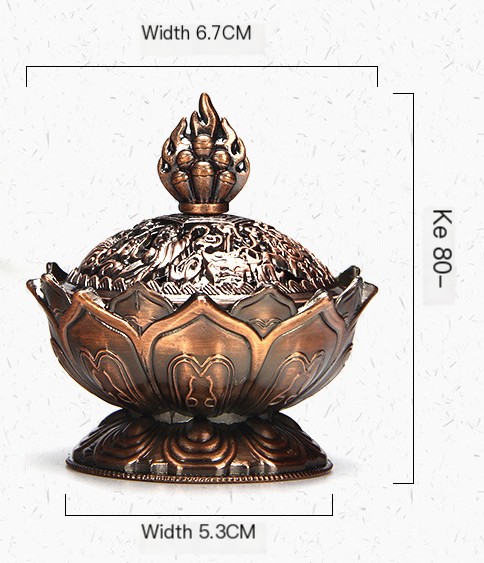 Eight Treasures Lotus Incense Burner