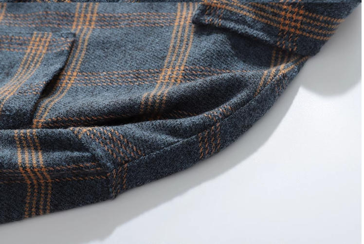 Autumn Chic Plaid Shirt Jacket - Image 7